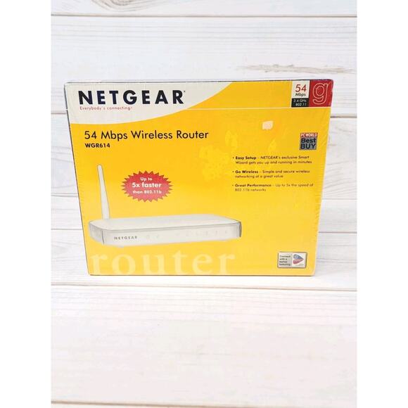 NETGEAR Wireless-G Router Internet Modem 54 Mbps WGR614 New In Box - Picture 1 of 7